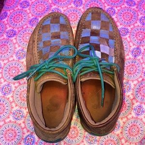 Blue checkered Twisted X’s